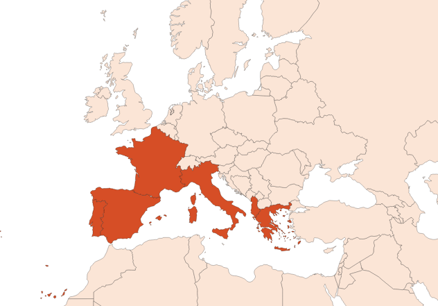 Map for Ambréine® (N° CAS 8016-26-0)​