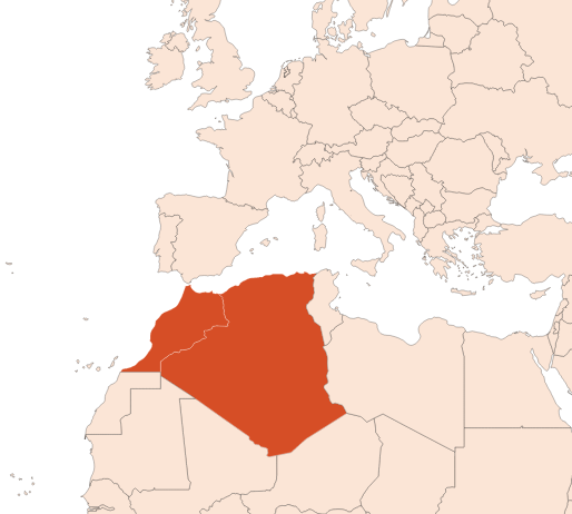 Map for Cedarwood Atlas EO (CAS N° 8023-85-6)​