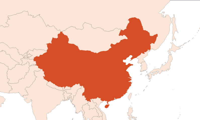 Map for Cedarwood Chinese EO (CAS N° 85085-29-6 // 1159574-01-2)​