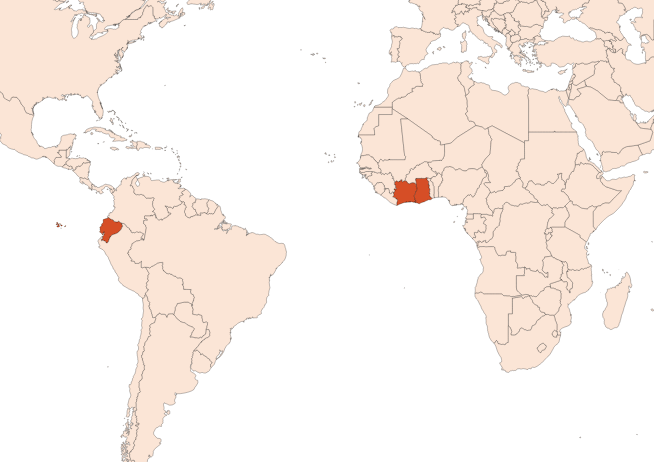 Map for Cocoa Absolute (CAS N° 8002-31-1)​