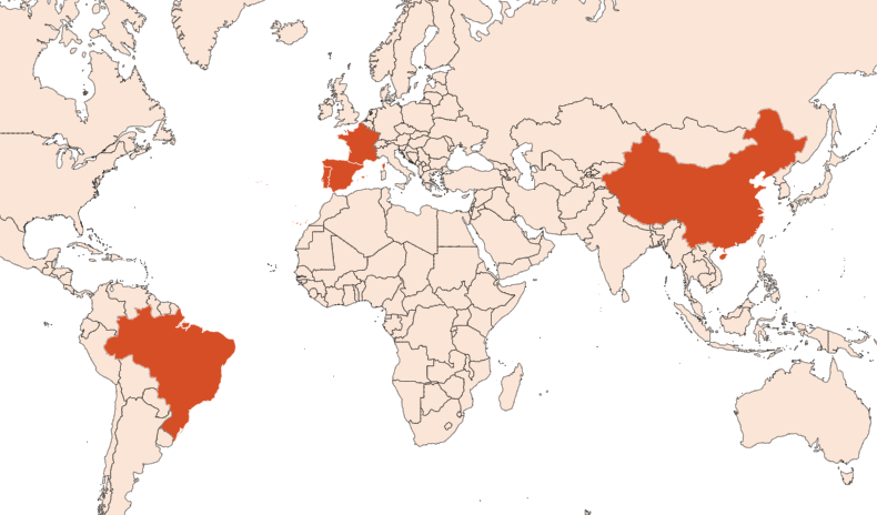 Map for Eucalyptus PURE JUNGLE ESSENCE™ (N° CAS 8000-48-4)​