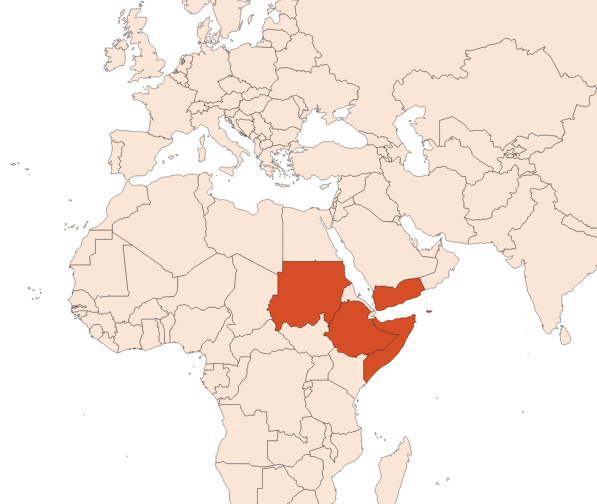 Map for Frankincense EO (CAS N° 8016-36-2)​