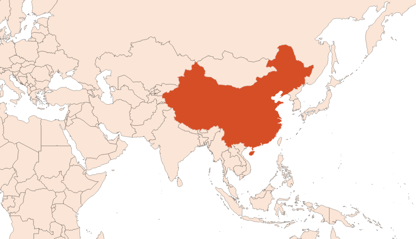 Map for Litsea Cubeba HE (N° CAS 68855-99-2)​