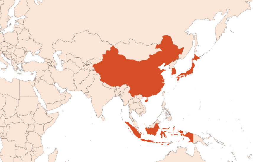 Map for Lotus Flower Absolute (CAS N° 85085-51-4)​