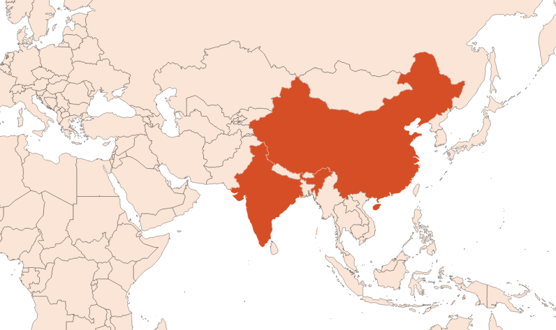 Map for Tea Absolute Colourless (CAS N° 84650-60-2)​