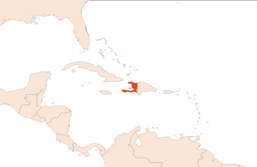 Map for Vetiver Haiti EO (CAS N° 8016-96-4)​